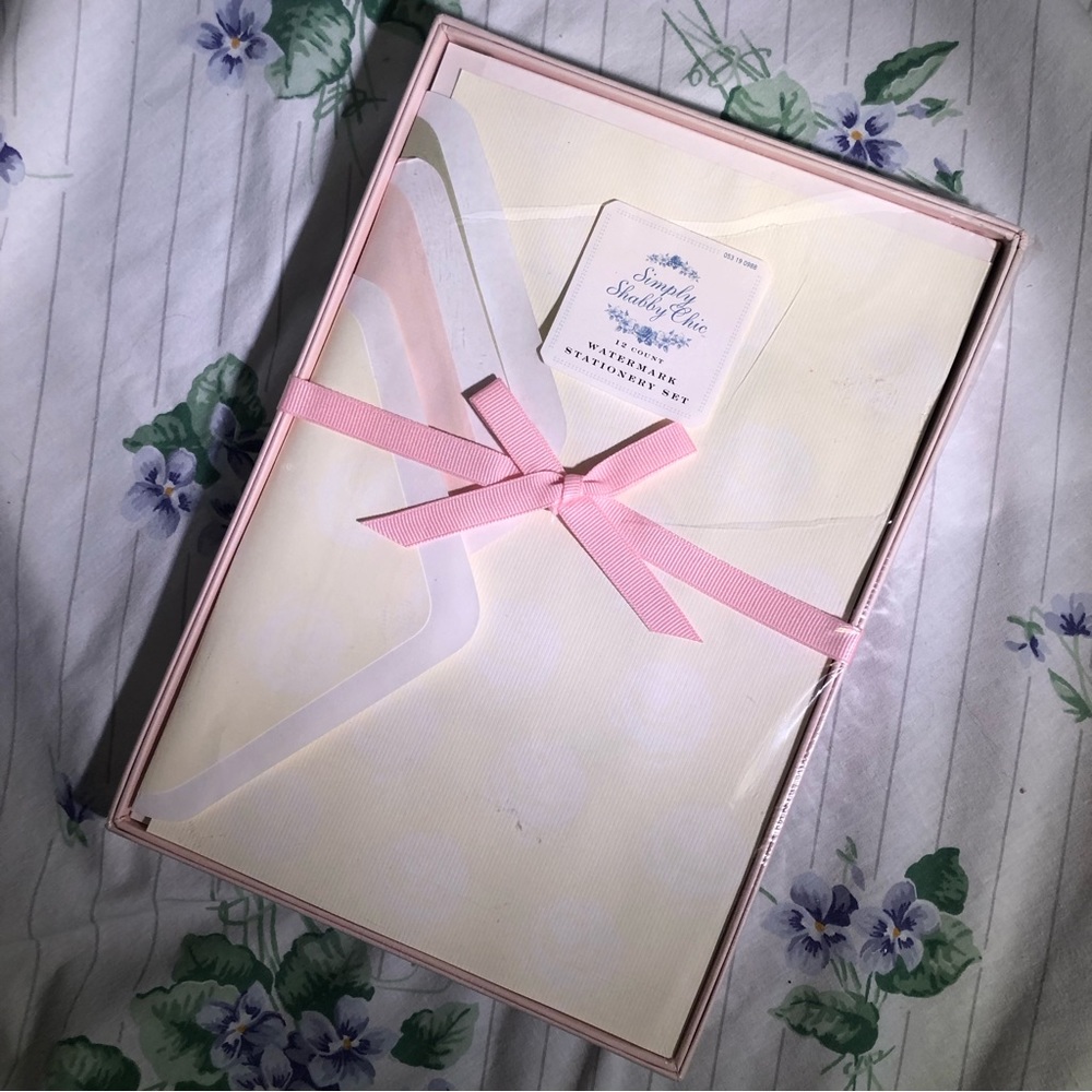 Vintage Simply Shabby Chic Pastel Balletcore Stationery Set - Picture 3 of 5